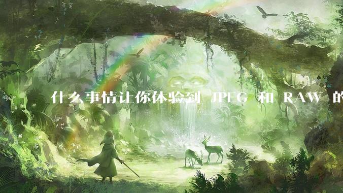 什么事情让你体验到 JPEG 和 RAW 的差别？