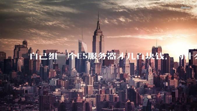 自己组一个E5服务器才几百块钱，为什么去阿里云租这么贵?